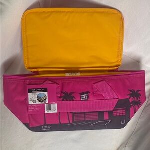 Trader Joe’s Pink and Yellow Insulated Tote Bag
